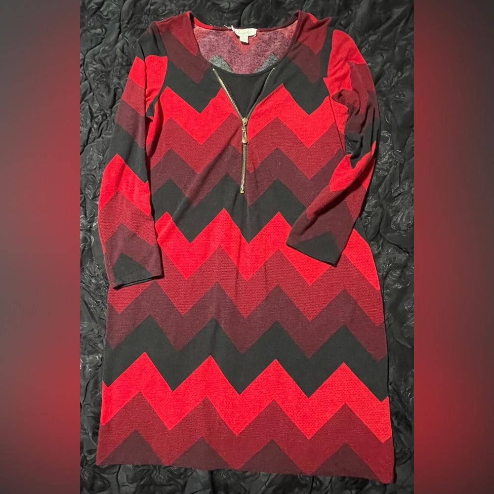Chevron Midi Dress
